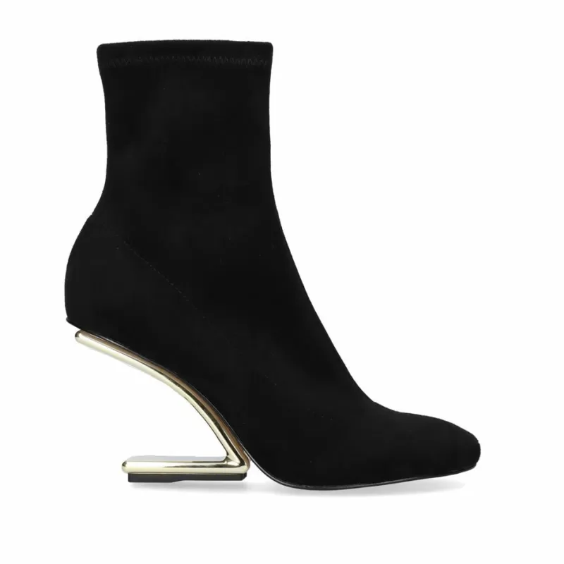 Ankle Boots>Exe Shoes Ankle Boots Microfiber Maggie-600 Black