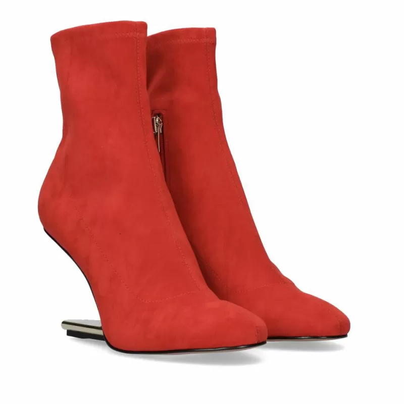 Ankle Boots>Exe Shoes Ankle Boots Microfiber Maggie-600 Red