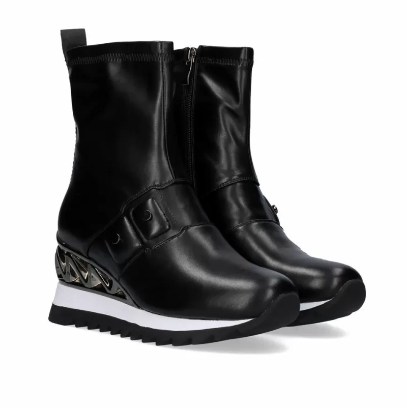 Ankle Boots>Exe Shoes Black Ankle Boot Y2327-H223