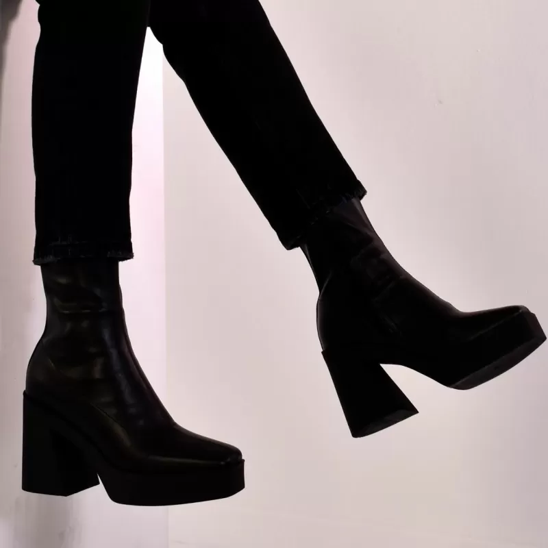 Ankle Boots>Exe Shoes Boot Heel Vf1668-1A In Black