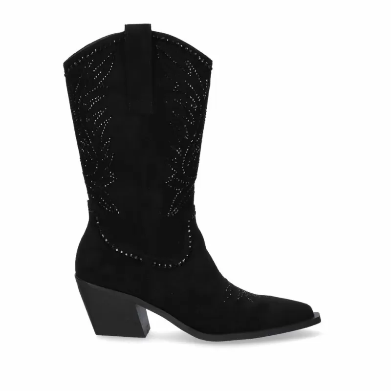 Boots>Exe Shoes Bota W2878-B72 Microfiber Black