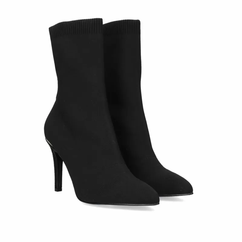 Ankle Boots>Exe Shoes Fine Heel Ankle Boots Bonita-335 Black