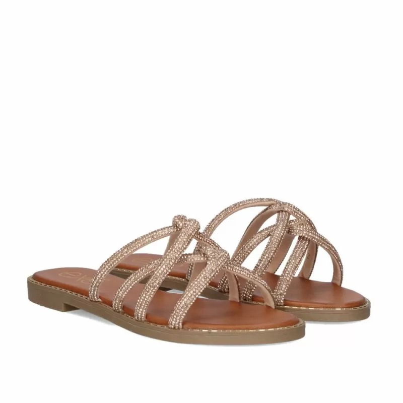 Flat Sandals>Exe Shoes Flat Sandal 23V P3375-74 Pink Gold