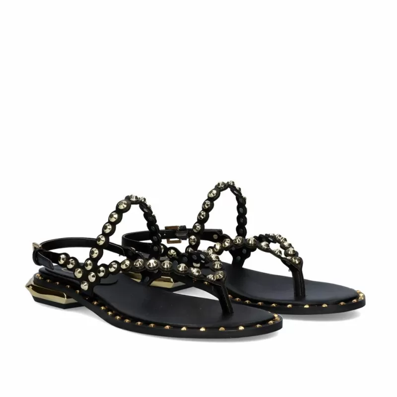 Flat Sandals>Exe Shoes Flat Sandal 23V Vf2056-3 Black