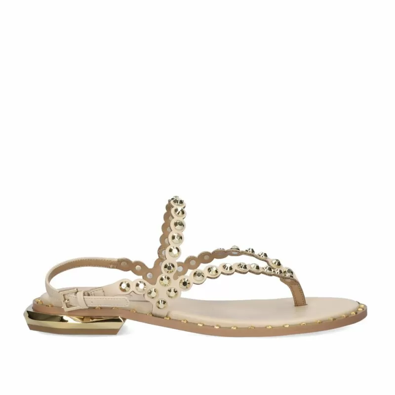 Flat Sandals>Exe Shoes Flat Sandal 23V Vf2056-3 Nude