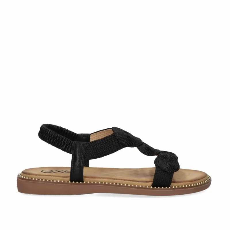 Flat Sandals>Exe Shoes Flat Sandal 23V Zf1982-E2 Black