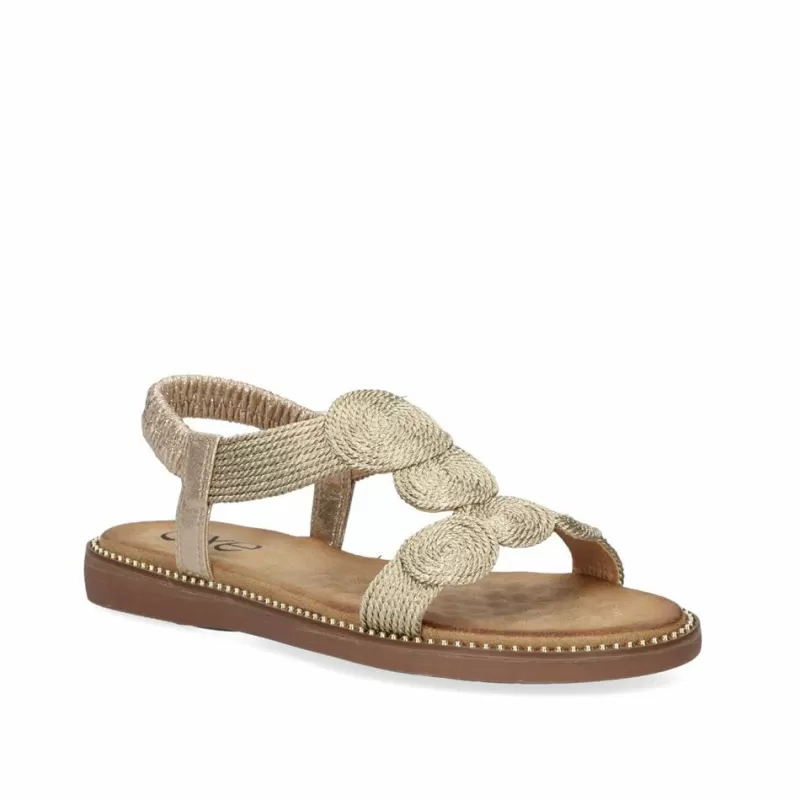 Flat Sandals>Exe Shoes Flat Sandal 23V Zf1982-E2 Gold