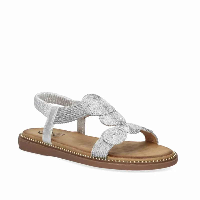 Flat Sandals>Exe Shoes Flat Sandal 23V Zf1982-E2 Silver