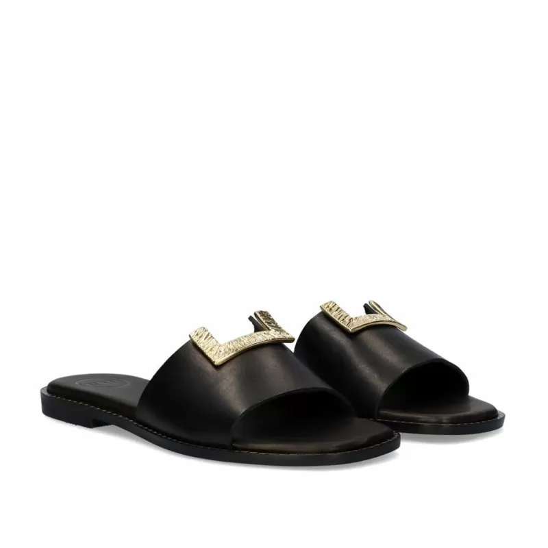 Flat Sandals>Exe Shoes Flat Sandal 605 Kytnos Black