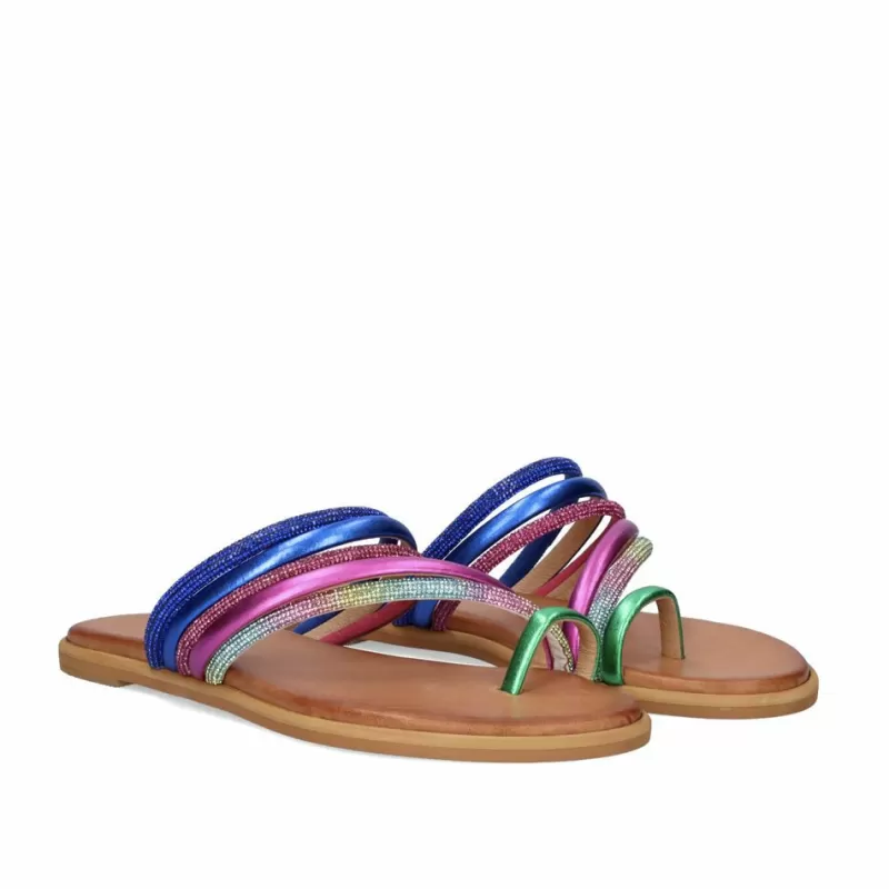 Flat Sandals>Exe Shoes Flat Sandal 618 Loris Blue