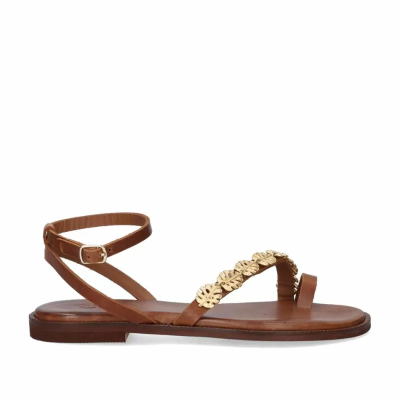 Flat Sandals>Exe Shoes Flat Sandal 637 Alicante Tan