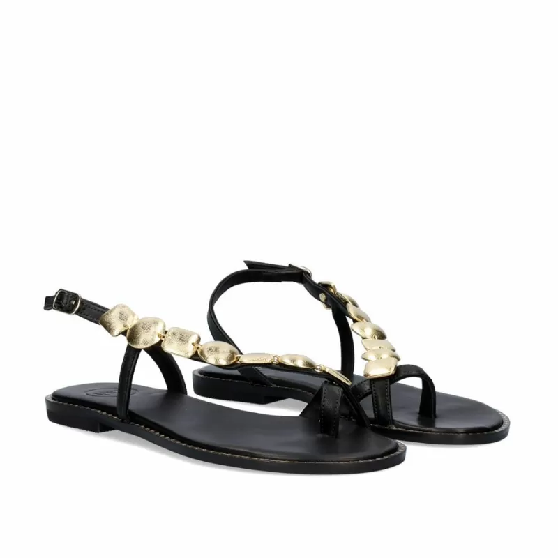 Flat Sandals>Exe Shoes Flat Sandal 646 Chios Black