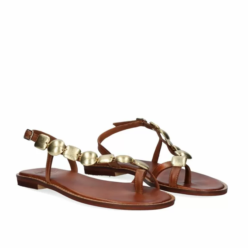 Flat Sandals>Exe Shoes Flat Sandal 646 Chios Brown