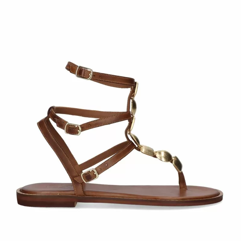 Flat Sandals>Exe Shoes Flat Sandal 933 Irene Tan