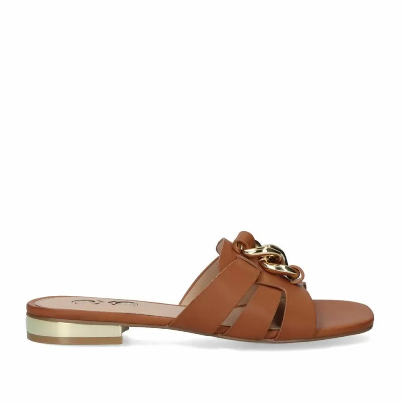 Flat Sandals>Exe Shoes Flat Sandal Amelia-641 Tan