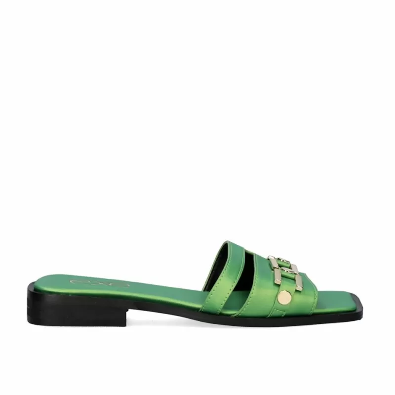 Flat Sandals>Exe Shoes Flat Sandal Annie-220 Green