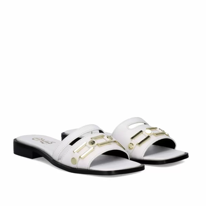 Flat Sandals>Exe Shoes Flat Sandal Annie-220 White