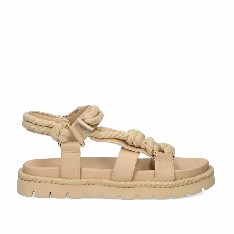 Flat Sandals>Exe Shoes Flat Sandal Daphne-780 Beige