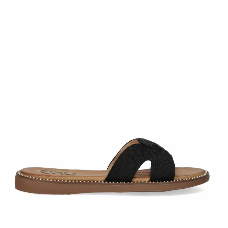 Flat Sandals>Exe Shoes Flat Sandal Exe Zf1982-E1 Black