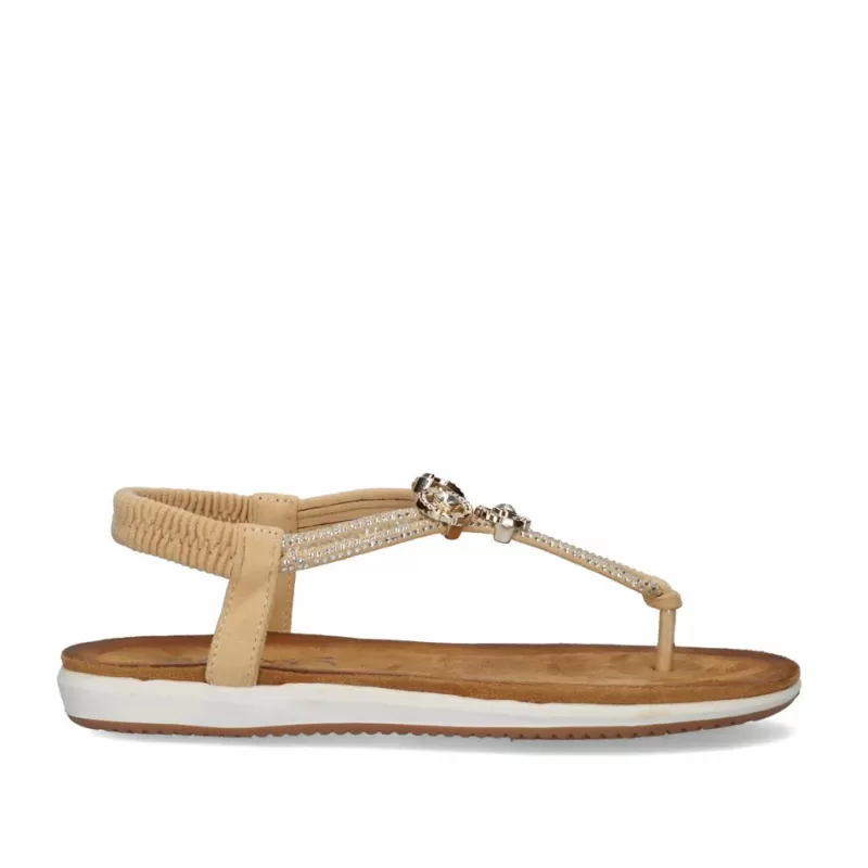 Flat Sandals>Exe Shoes Flat Sandal F8043-Ex10 Beige