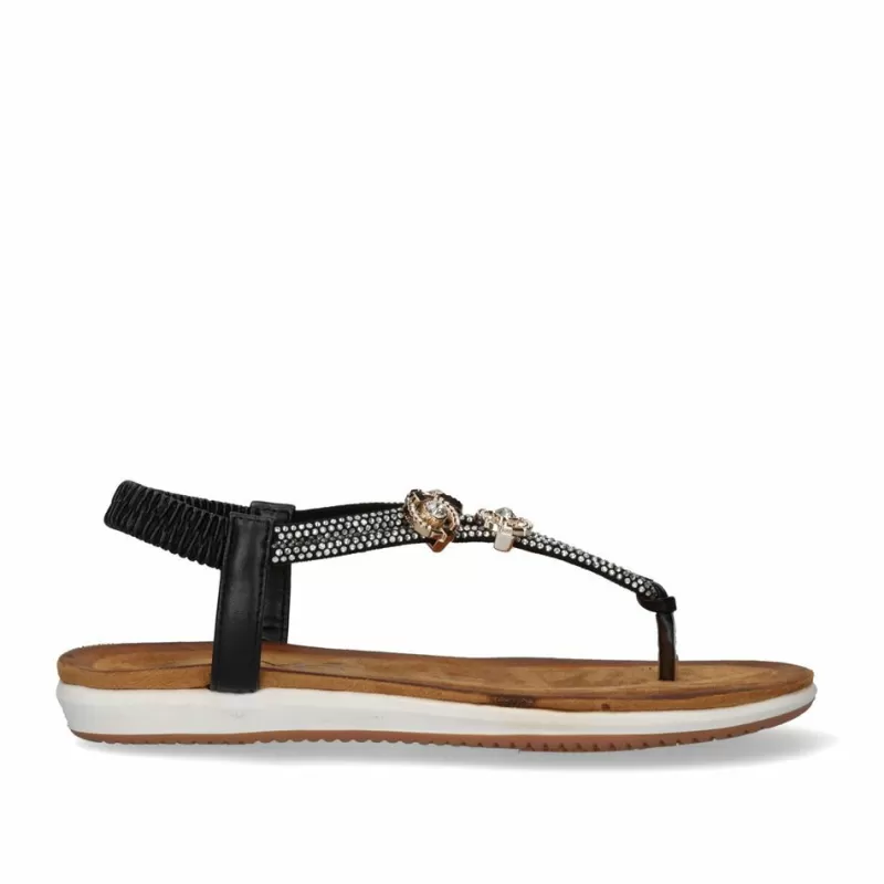 Flat Sandals>Exe Shoes Flat Sandal F8043-Ex10 Black