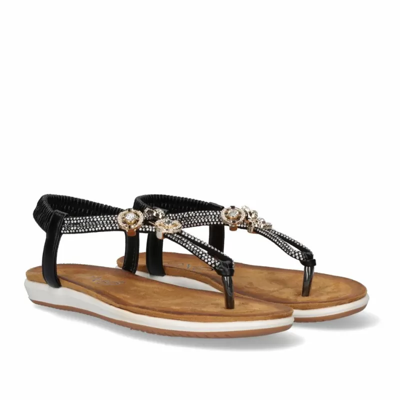 Flat Sandals>Exe Shoes Flat Sandal F8043-Ex10 Black