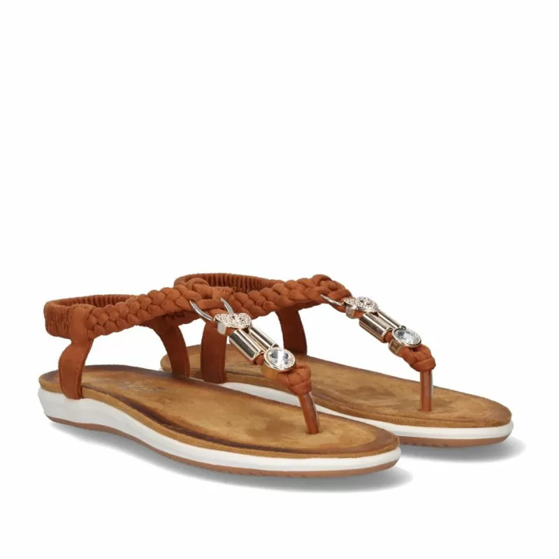 Flat Sandals>Exe Shoes Flat Sandal F8043-Ex15 Camel