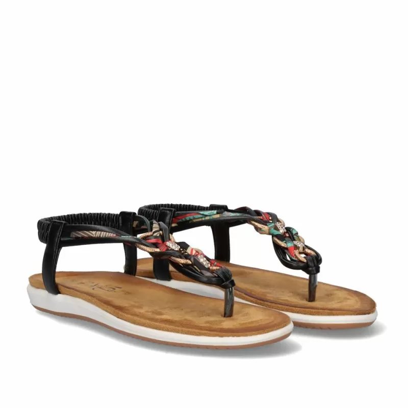 Flat Sandals>Exe Shoes Flat Sandal F8043-Ex4 Black