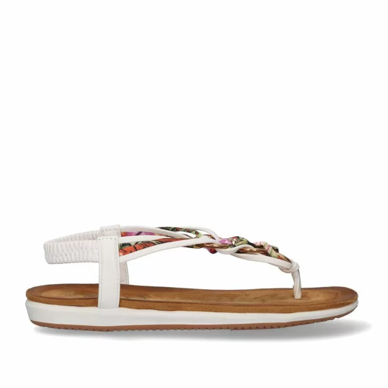 Flat Sandals>Exe Shoes Flat Sandal F8043-Ex4 White