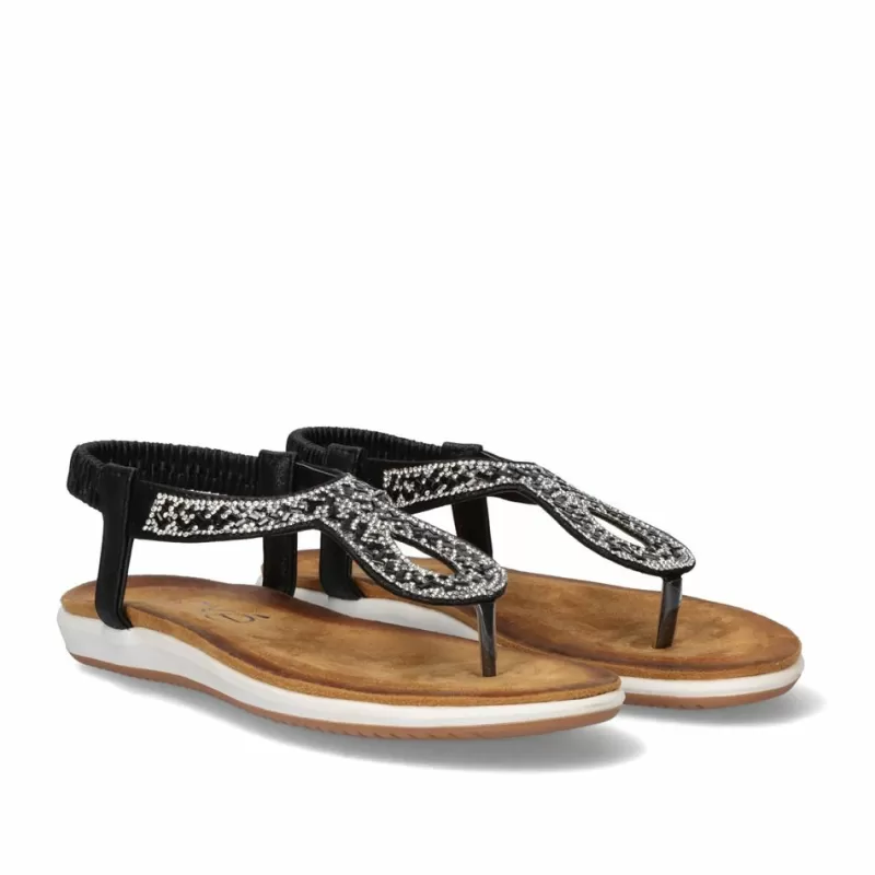 Flat Sandals>Exe Shoes Flat Sandal F8043-Ex8 Black