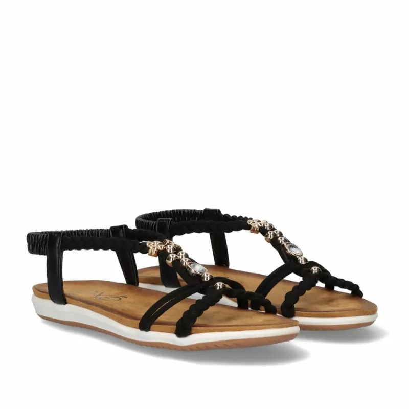 Flat Sandals>Exe Shoes Flat Sandal F8043-Ex9 Black