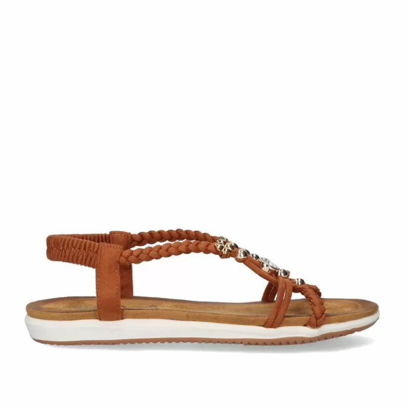 Flat Sandals>Exe Shoes Flat Sandal F8043-Ex9 Camel