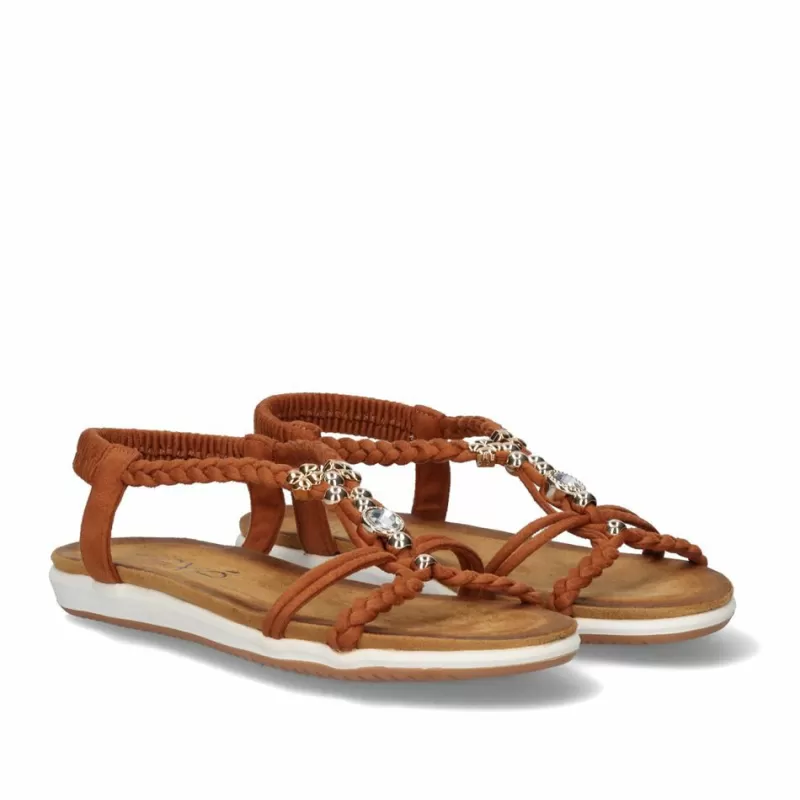 Flat Sandals>Exe Shoes Flat Sandal F8043-Ex9 Camel