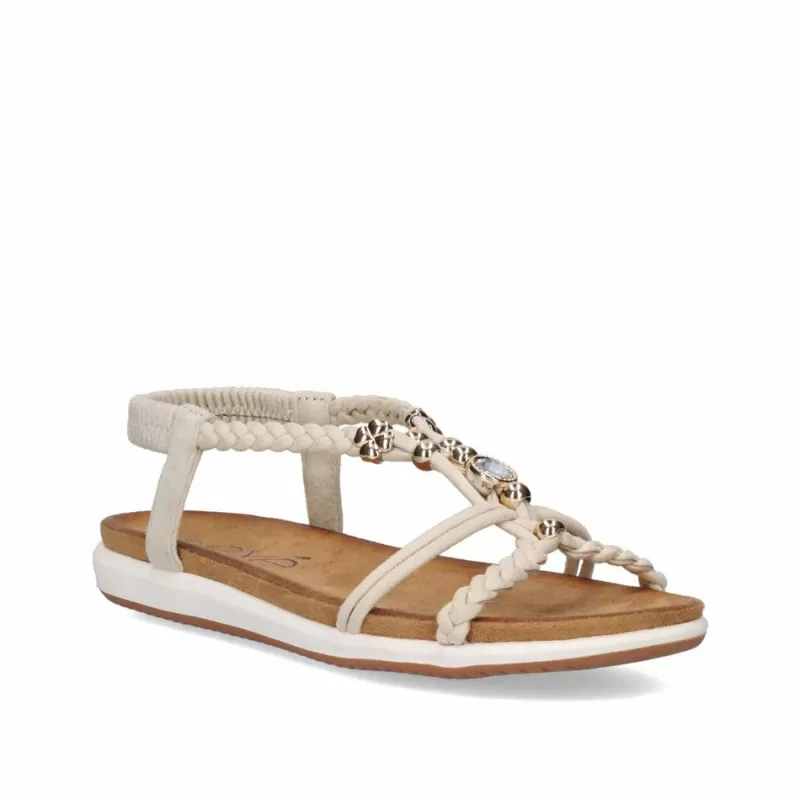 Flat Sandals>Exe Shoes Flat Sandal F8043-Ex9 Grey