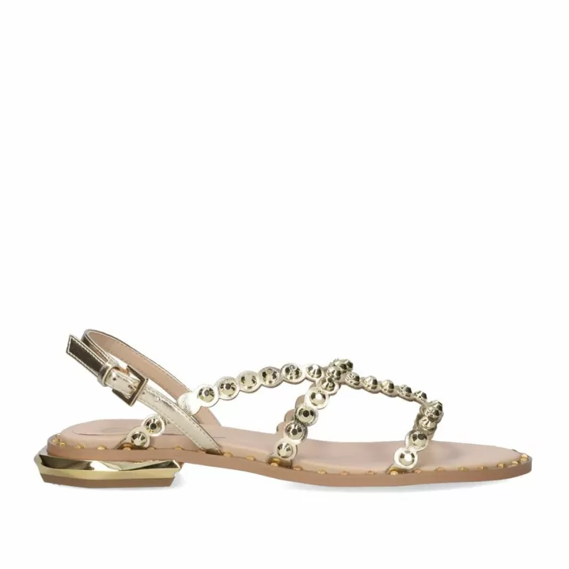 Flat Sandals>Exe Shoes Flat Sandal Vf2056-1 Gold