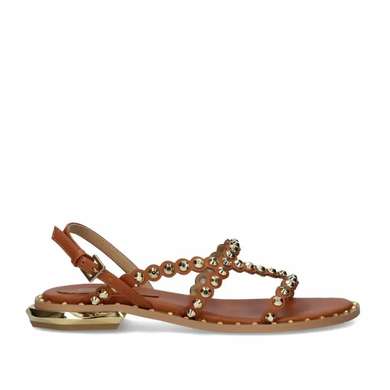 Flat Sandals>Exe Shoes Flat Sandal Vf2056-1 Tan