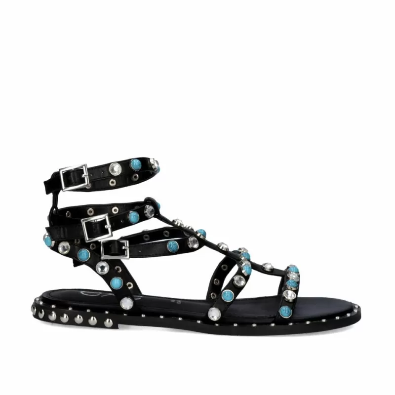 Flat Sandals>Exe Shoes Flat Sandal Vf239-65 Black