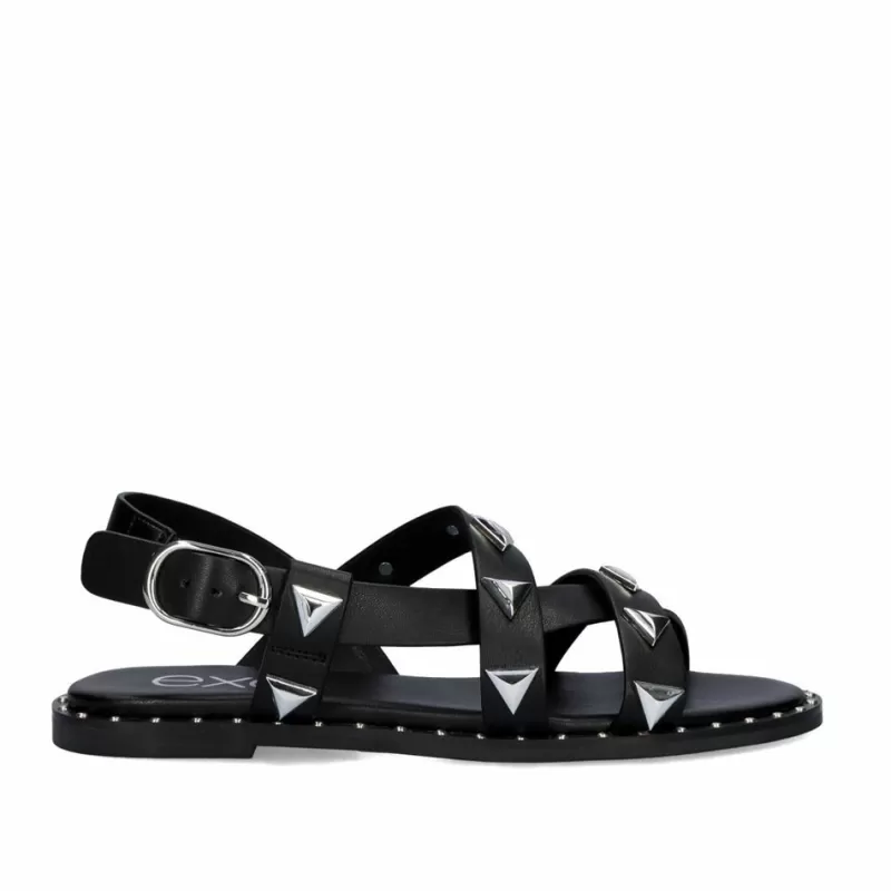 Flat Sandals>Exe Shoes Flat Sandal Vf239-73 Black