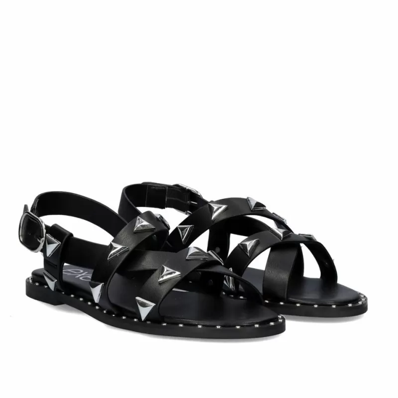 Flat Sandals>Exe Shoes Flat Sandal Vf239-73 Black