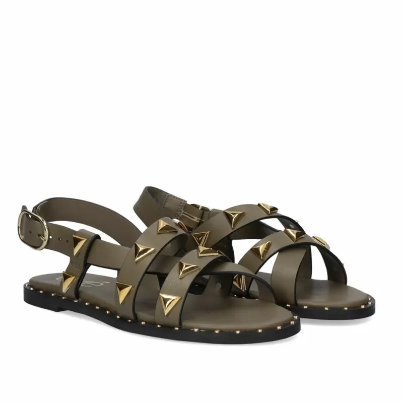 Flat Sandals>Exe Shoes Flat Sandal Vf239-73 Khaki