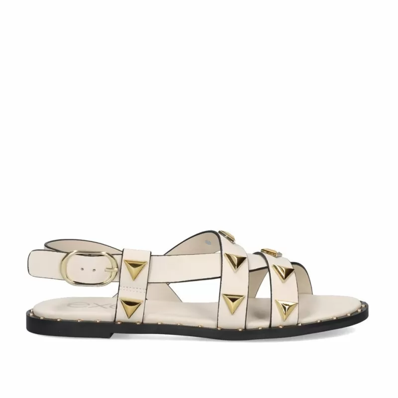 Flat Sandals>Exe Shoes Flat Sandal Vf239-73 Offwhite