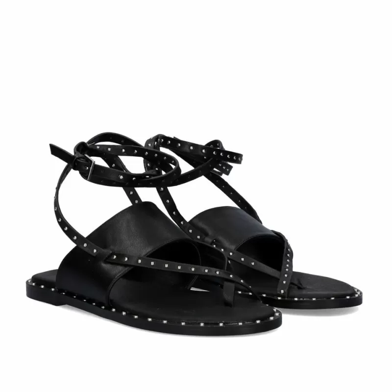 Flat Sandals>Exe Shoes Flat Sandal Vf239D-66 Black