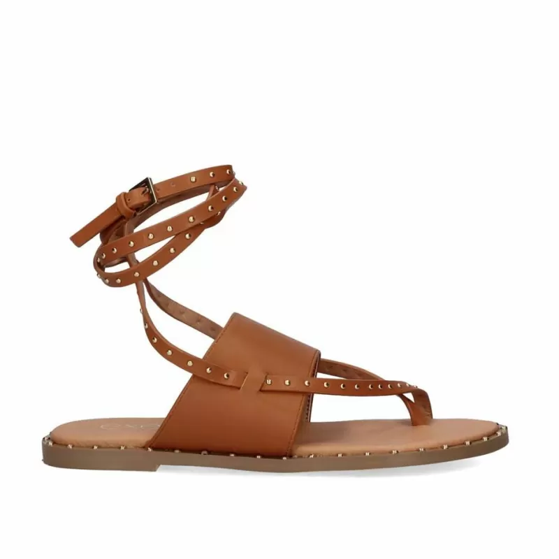 Flat Sandals>Exe Shoes Flat Sandal Vf239D-66 Brown