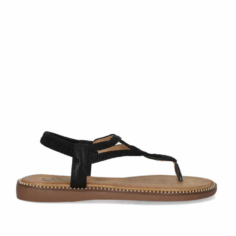 Flat Sandals>Exe Shoes Flat Sandal Zf1982-E3 Black