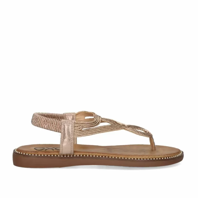 Flat Sandals>Exe Shoes Flat Sandal Zf1982-E3 Pink Gold