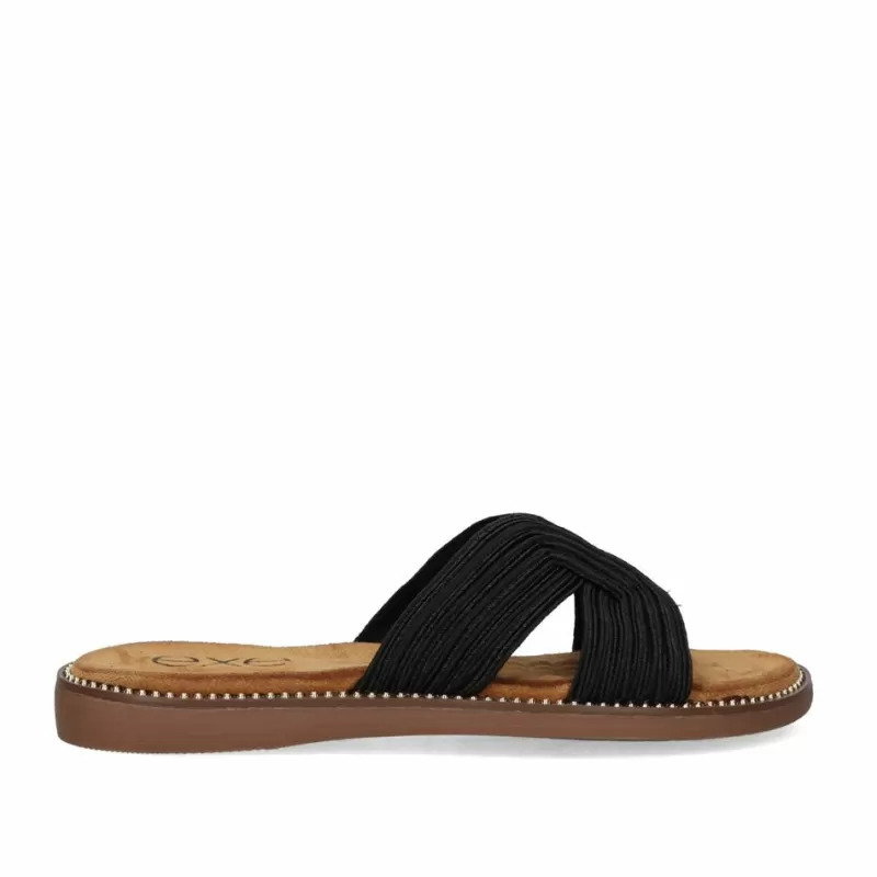 Flat Sandals>Exe Shoes Flat Sandal Zf1982-F5 Black