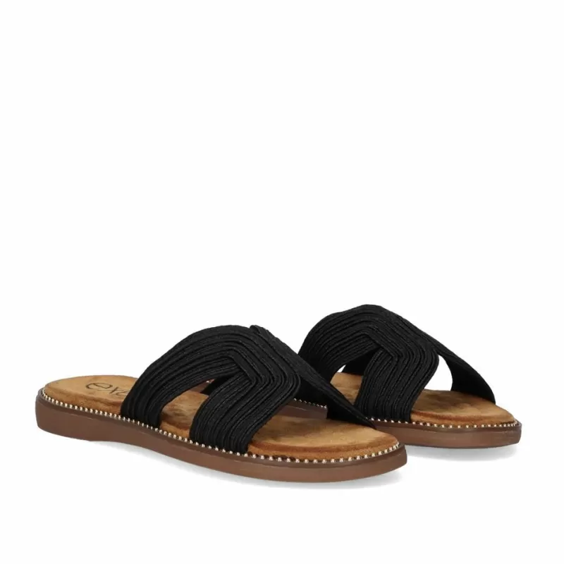 Flat Sandals>Exe Shoes Flat Sandal Zf1982-F5 Black