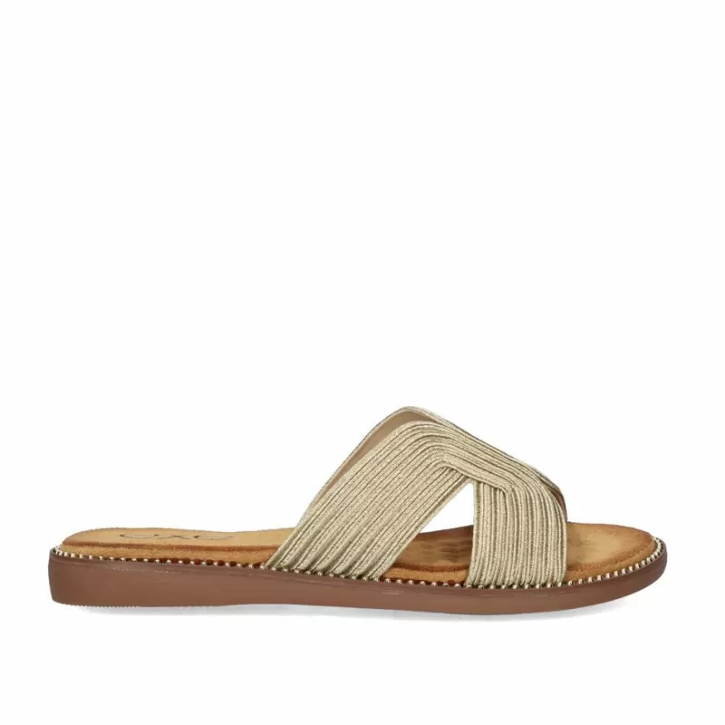 Flat Sandals>Exe Shoes Flat Sandal Zf1982-F5 Gold