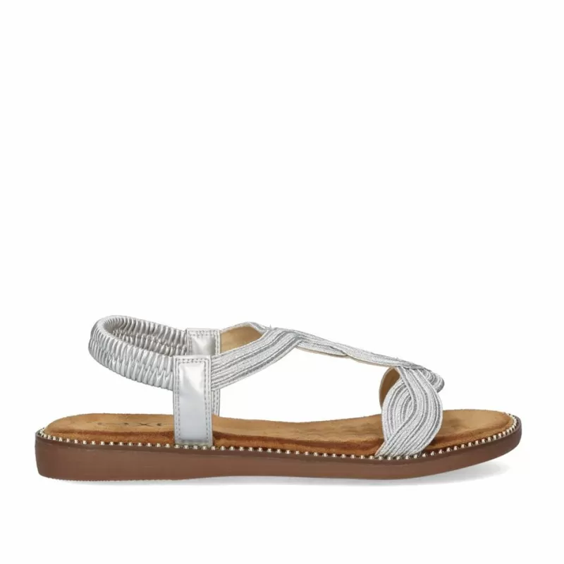 Flat Sandals>Exe Shoes Flat Sandal Zf1982-F6 Silver