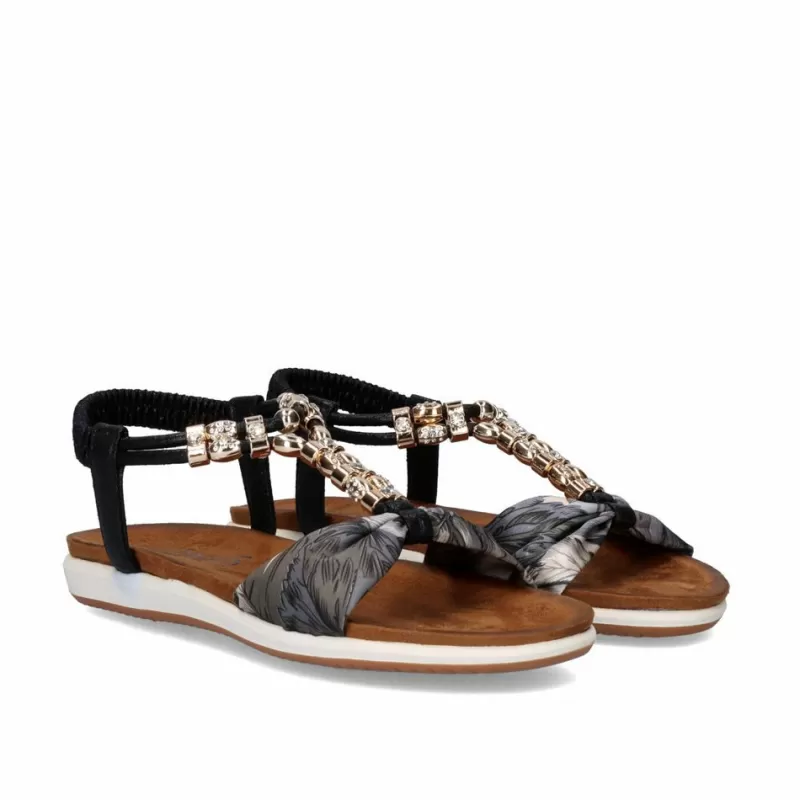 Flat Sandals>Exe Shoes Flat Sandals F8043-30A Black